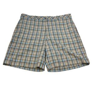 Walter Hagen Men’s Multicolor Plaid Shorts Size 40 Belt Loops Pockets